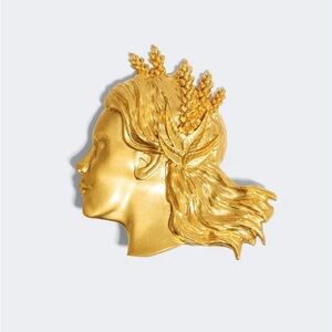 Golden Laurel Women's Brooch